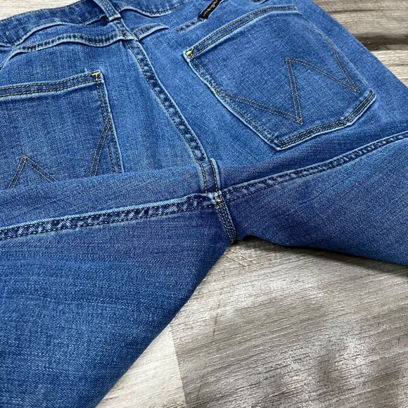 Wrangler High Rise True Straight Leg Denim Jeans Blue Women’s Size 30 - Picture 5 of 10